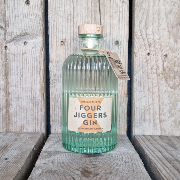 Four Jiggers Gin labels