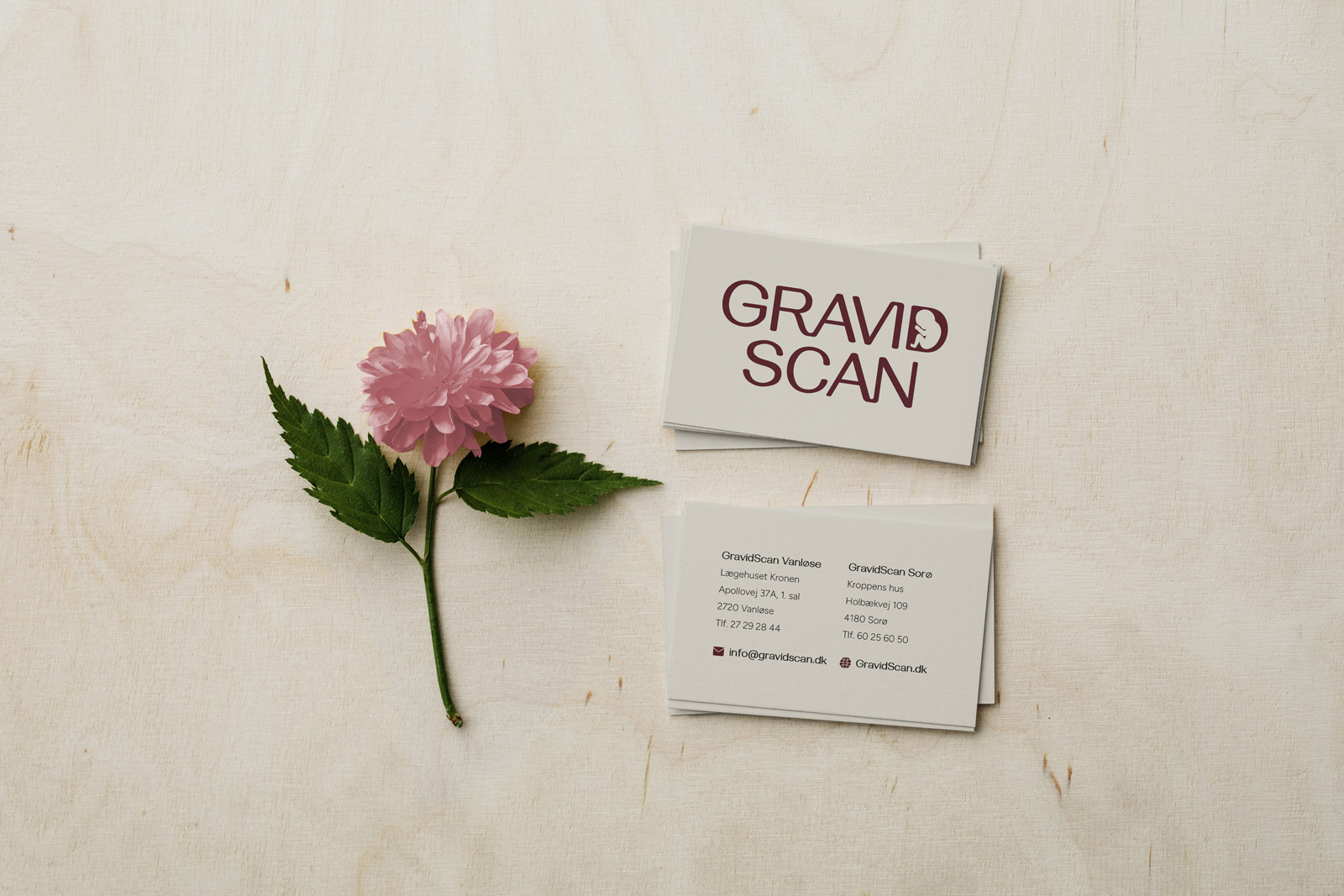 GravidScan business cards